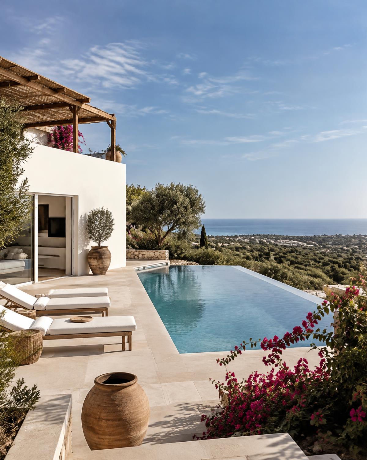 White Algarve villa with an infinity pool and sea view